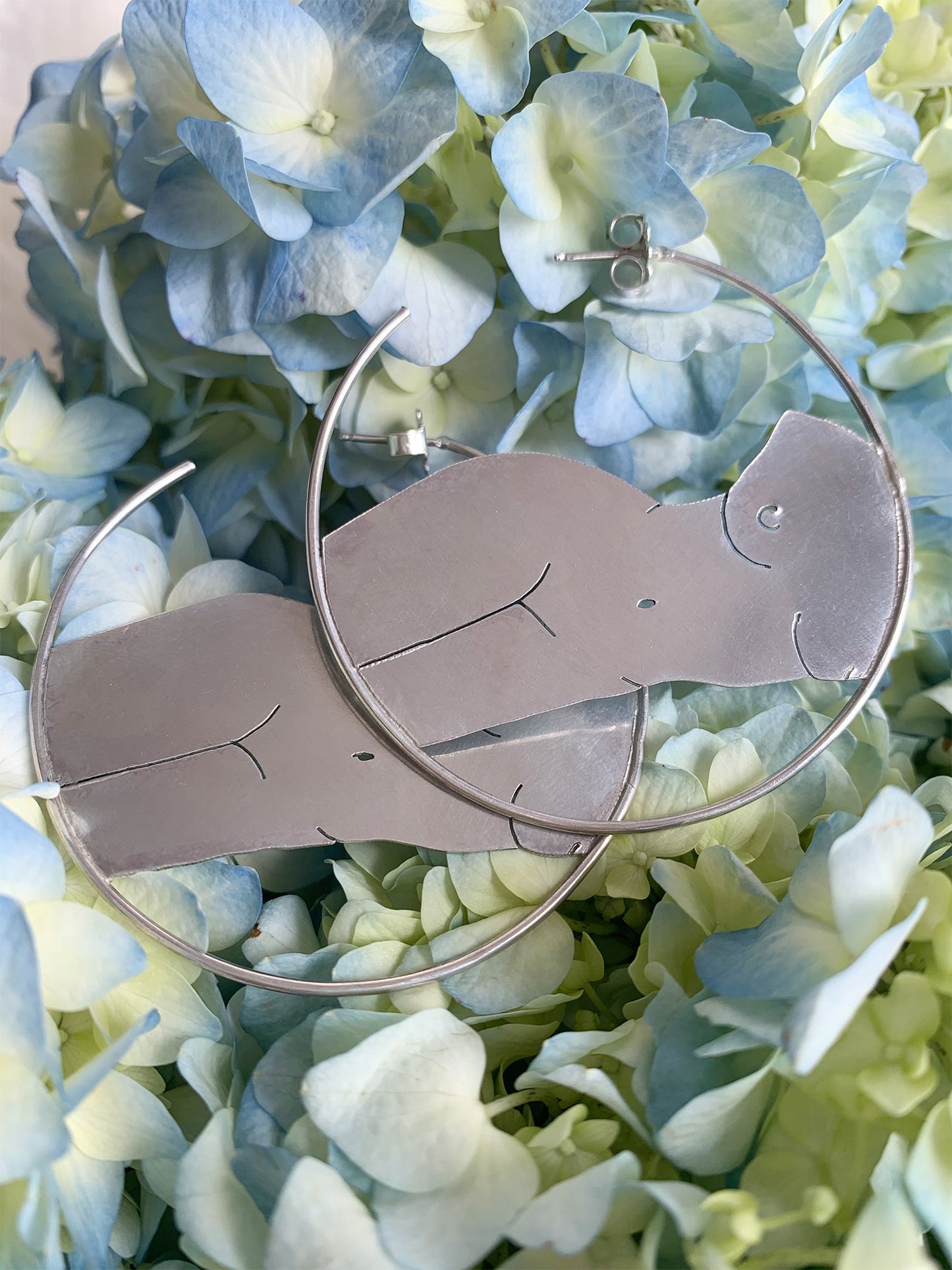 Full Body Hoops in Sterling Silver